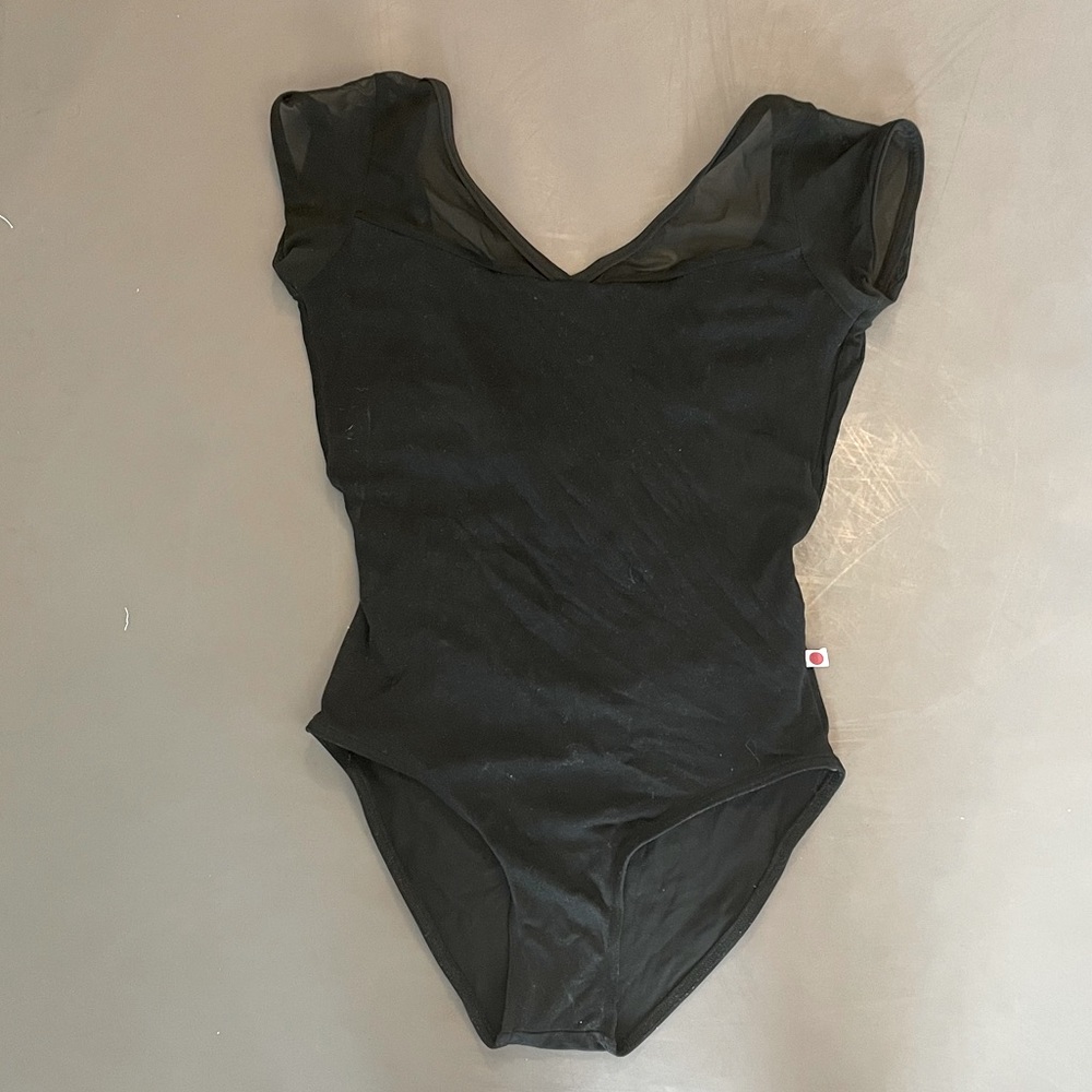 Black “Masha Mesh” Yumiko leotard